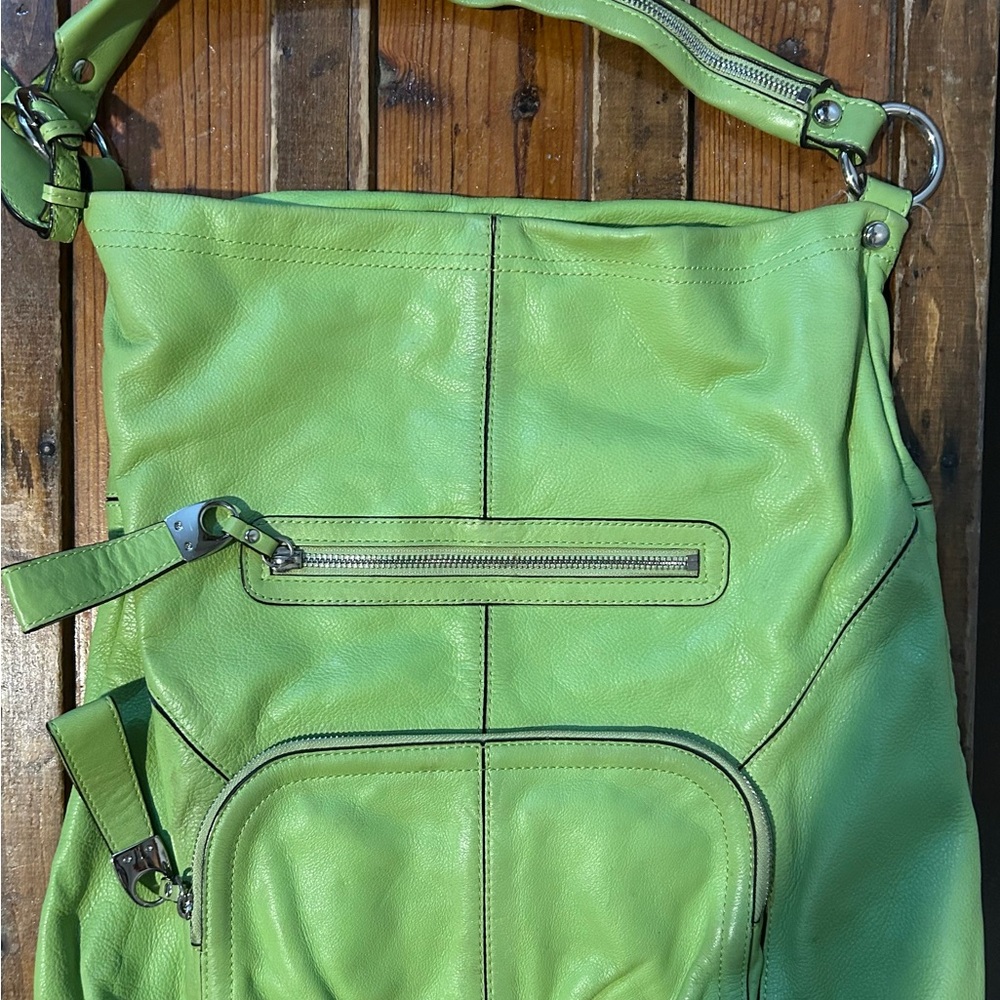 Green Leather Women's Bag